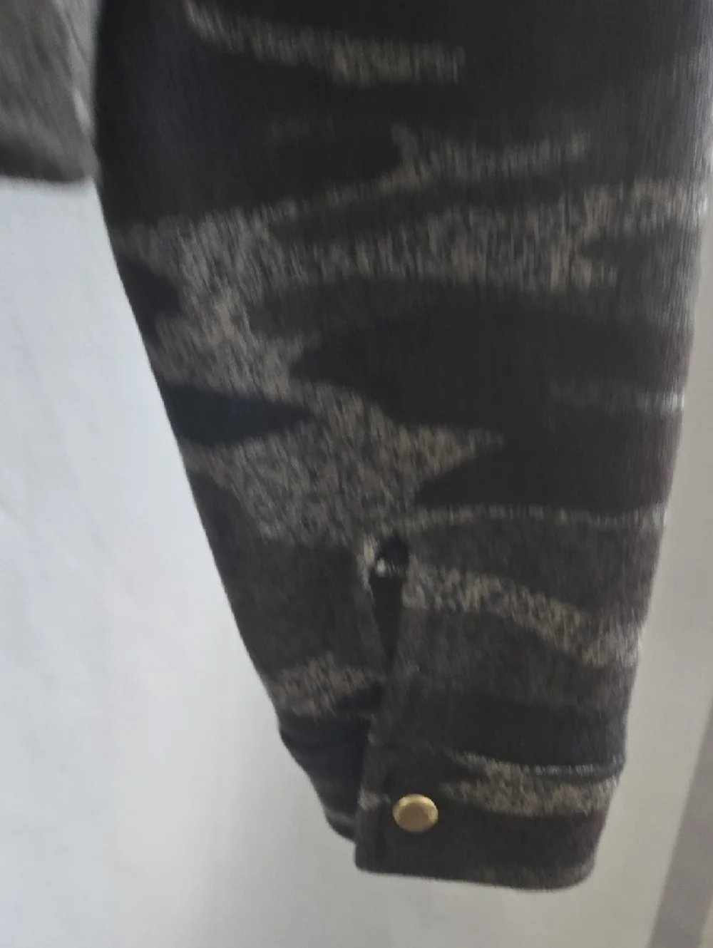 LuLaRoe Black & Gray Camo Moto Jacket - Picture 10 of 11